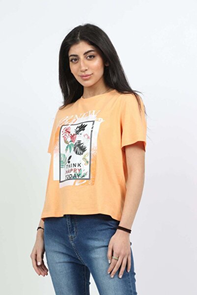 mica Cotton Crew-Neck Half-Sleeve Top