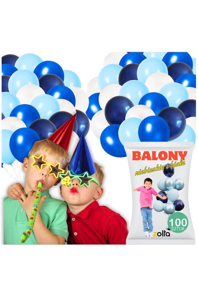 2H Baloane albastre și albe pentru petrecere de ziua de naștere, 30 cm, mari,...