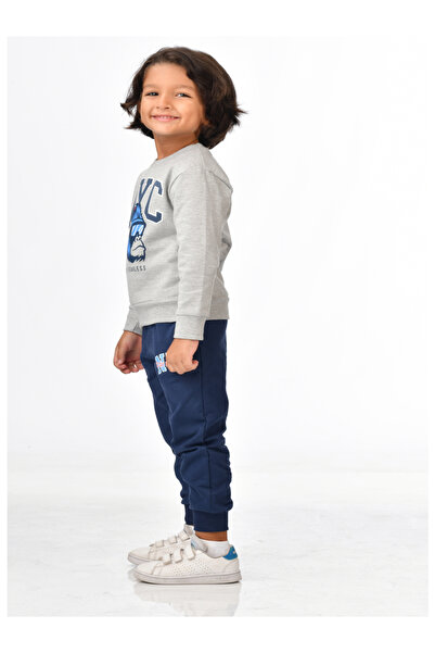 Victor and Jane By Styli Boys NYC Graphic Sweatshirt and Joggers Set