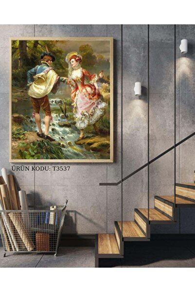 dialands Dönem Çifti 45x45cm Elmas Mozaik Tablo