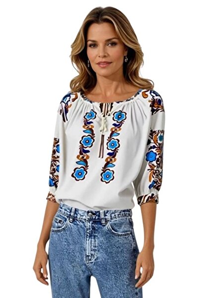 rody's forever Γυναικεία μπλούζα τύπου B2, μπεζ/καφέ, μέγεθος XL