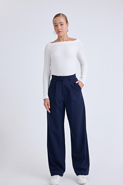 Vitrin Παντελόνι Palazzo με ψηλόμεσο φαρδύ πόδι