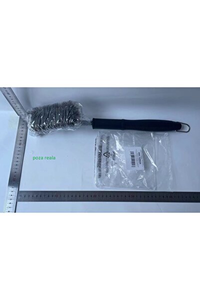 Flippy Grill Wire Brush, Flippy, 45 cm Handle, Stainless Steel, 45X7X10, Black