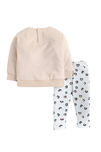 Victor and Jane By Styli Girls Multi Embroidered Top and Leggings Set