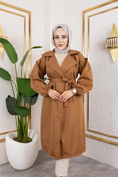 Giza Giyim Balon Kol Trençkot