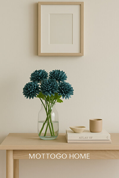 Mottogo Dekoratif Yapay Kasımpatı 5 Çiçekli Buket