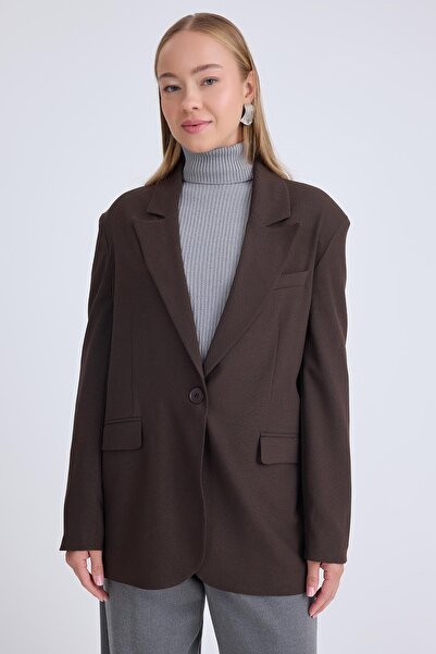 Vitrin Μονόχρωμο μπουφάν με μονό κουμπί