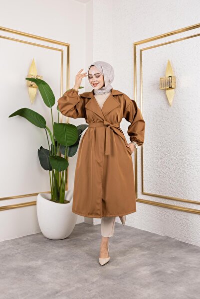 Giza Giyim Balon Kol Trençkot