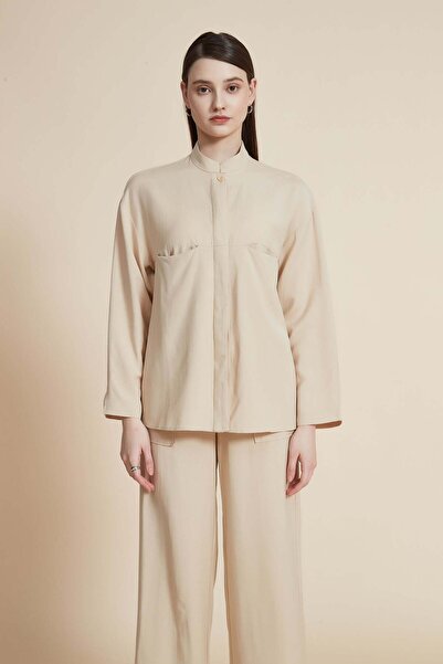 Yola بلوزة سادة بأكمام طويلة