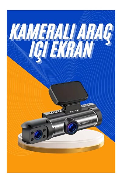 Qifit Çift Kameralı Full HD Black Box Araç Kamerası – Ön + İç/Arka + 2.5K Ön ...