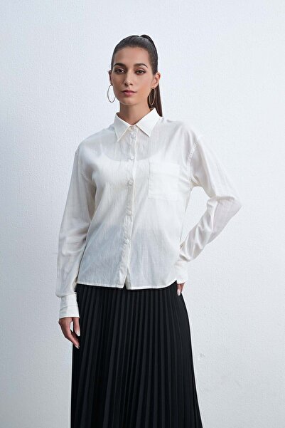 Livia بلوزة سادة بأكمام طويلة