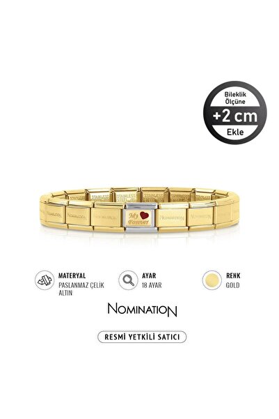 NOMİNATİON Italy Composable Klasik 18k Altın My Forever Paslanmaz Çelik Bilek...