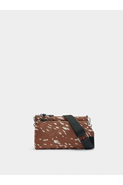 PARFOIS Baskılı Teknik Kumaş Çapraz Çanta