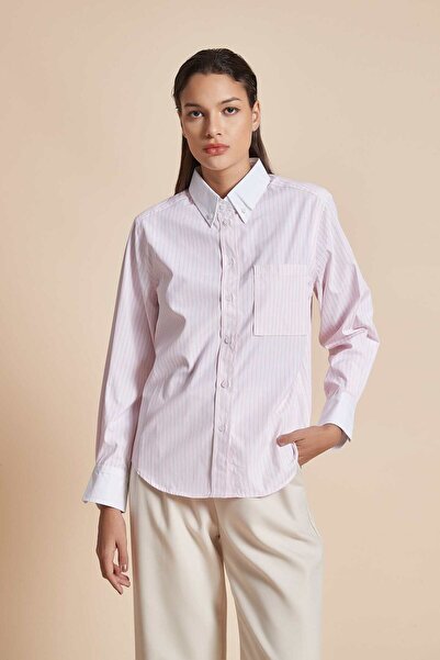 Yola بلوزة مخططة بأكمام طويلة