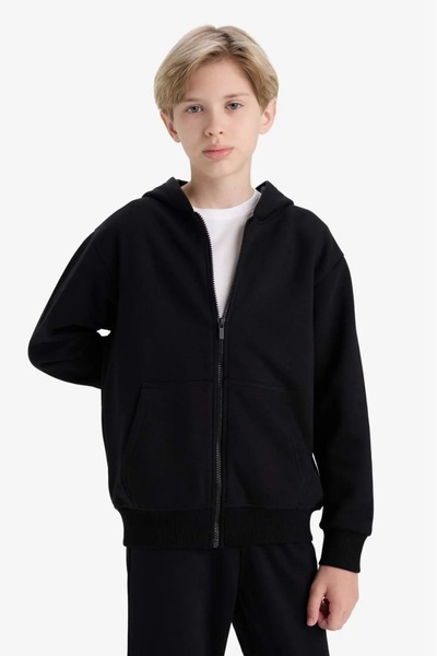 Tight Lady 100% Organic Cotton, 3-Thread Fleece, Hooded, Zippered, Kangaroo Pocket Children's Sweatshirt Cardigan