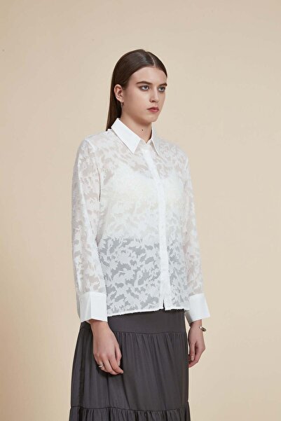 Yola Solid Long-Sleeve Top with Lace Details