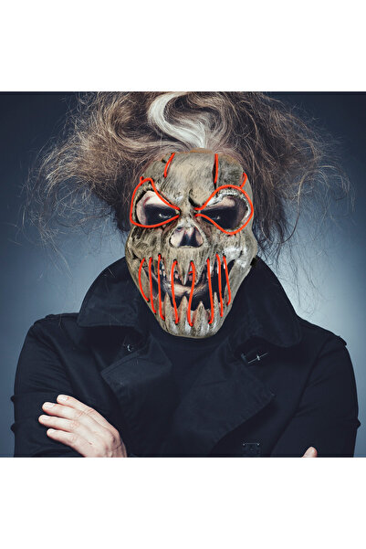 PARTİ SEPETİ إكسسوار الهالوين - قناع مضيء -