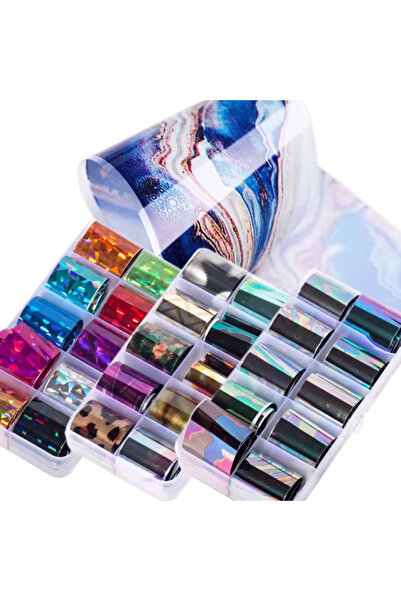 ZORAKOZMETİK 10'lu Nail Art Rulo Tırnak Folyo - (Model Rastgele Seçilecektir)