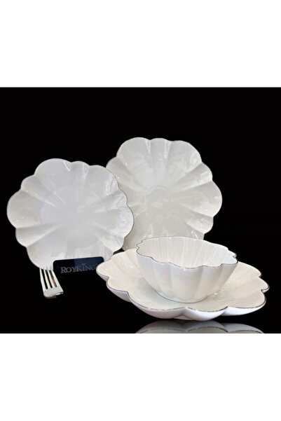 ROY KING Daisy 24 Parça Yemek Takımı Platin