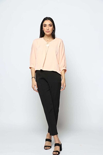 Nichii 3/4 Sleeve Round-Neck Top