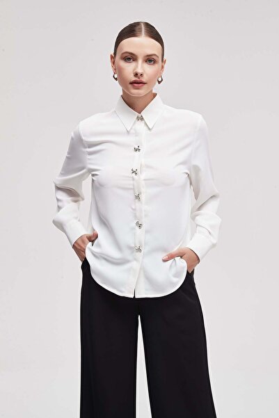 Livia قميص بأكمام طويلة وياقة قميص