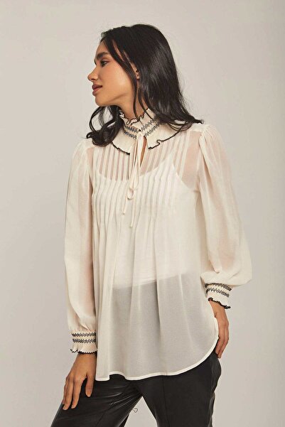 DALYDRESS Chiffon Ruffle Top