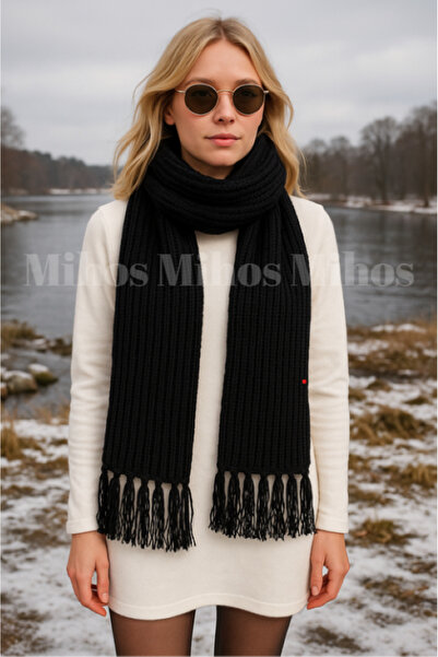 Mihos Unisex Thessaloniki Knitted Scarf – Thick Warm Winter Scarf