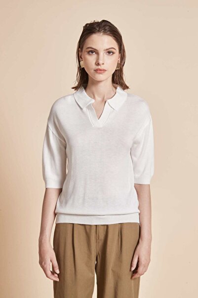 Yola Solid Ribbed Short Sleeve Top