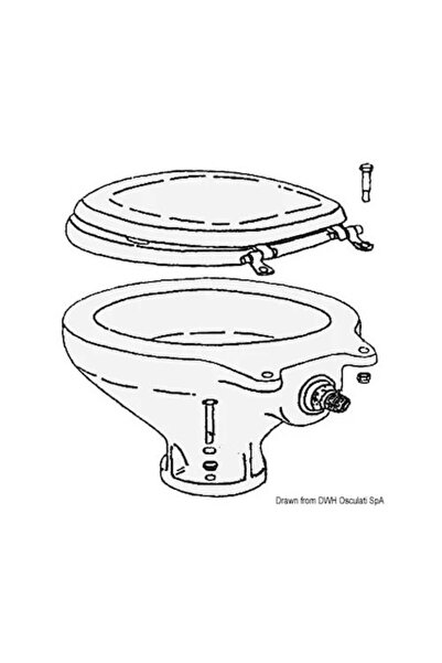 TNG Outdoor Vas de toaletă Confort din porțelan, înlocuitor pentru codurile 50.206.12, 50.206.24, 50.212.03, 50.212.04
