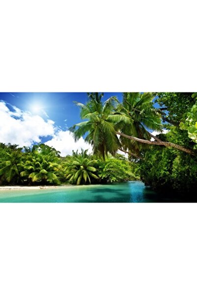 GRELYS PRINT Pictură pe pânză, Palmieri, Rezervație, Natură, 90 x 50 cm, Mult...