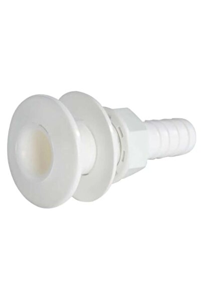 OSCULATI White Plastic Seacock with Hose Adapter, Thread Diameter 2 inch