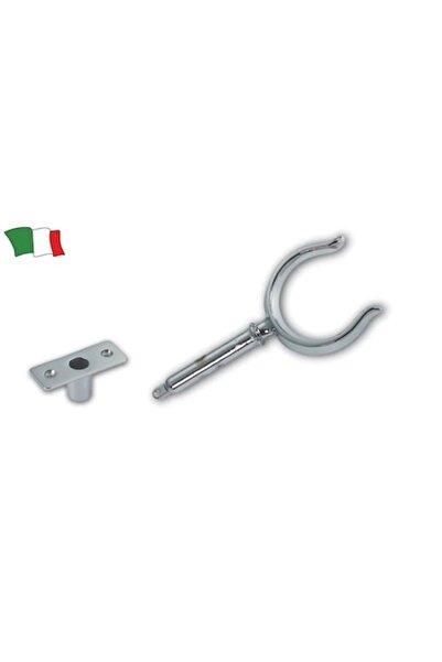 GFN Furcă din alamă cromată 75 mm cu suport