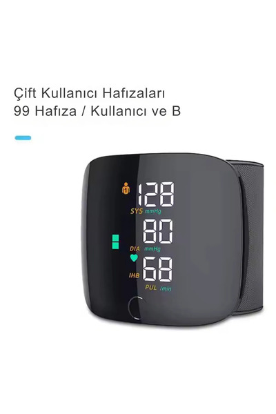 stfast st Akıllı Dijital Sesli Türkçe Konuşan Koldan Tam Otomatik Hassas Tansiyon Nabız Ölçme Aleti LCD Ekran