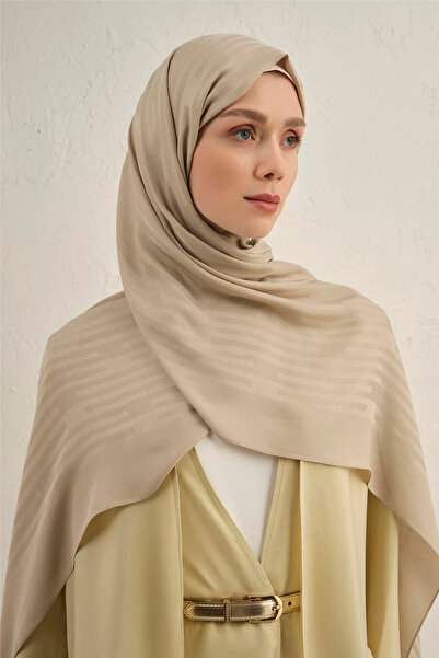 Armine Lyocell Viscon Stripes Patterned Shawl 2 17