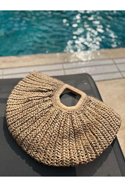 NS TASARIM MAYO حقيبة شاطئ من القش طراز سوليا