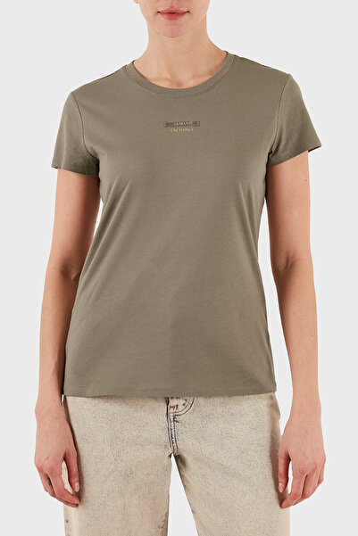 Armani Exchange With Logo Cotton Slim Fit Crew Neck t Shirt t Shirt Xw001369 Af10356 U6242