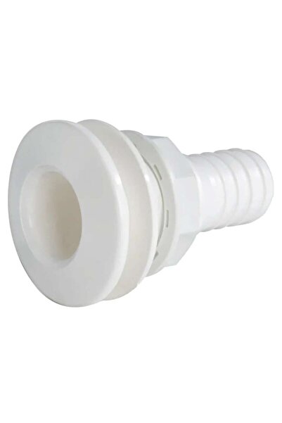 OSCULATI White Plastic Seacock with Hose Adapter, Thread Diameter 2 inch