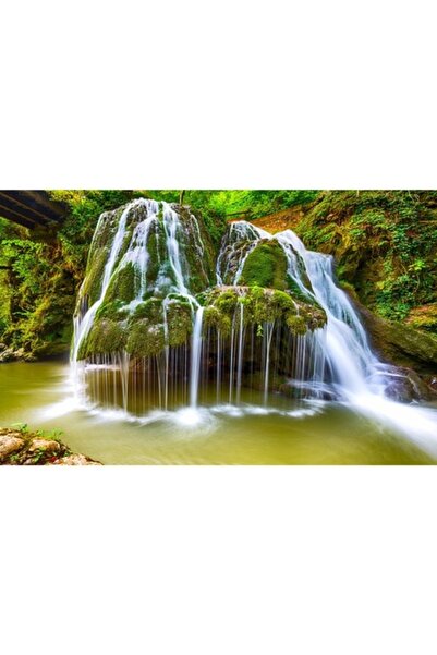 GRELYS PRINT Canvas Print, Landscape, Bigar Waterfall, Source, Forest 100 x 70, Multicolor