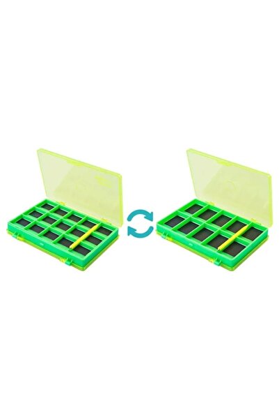 DELPHİN Cutie magnetică dublă Magbox pentru accesorii de pescuit, 12,5x8x2cm