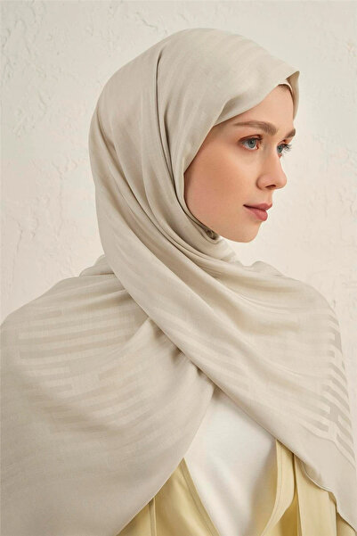 Armine Lyocell Viscon Stripes Patterned Shawl 2 14