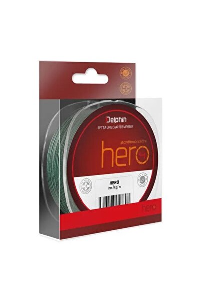 DELPHİN HERO braided line Green, 117m, 0.12mm, 18-45lbs