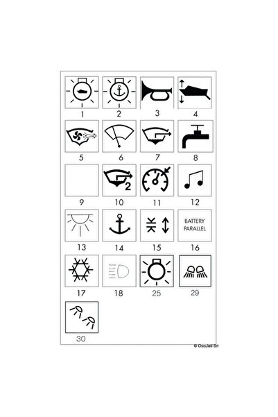 OSCULATI Lampă de doc cu suprafață rigidă din policarbonat