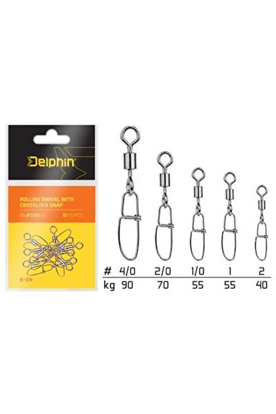 DELPHİN Agrafe Rapide Crosslock 2/0, pentru Confectionarea Monturilor de Capat, 10 Bucati, Otel