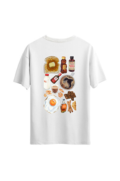 Açık Garaj تي شيرت بتصميم مطبوع عليه Breakfast Mood، تي شيرت رجالي، تي شيرت نسائي، تي شيرت للجنسين