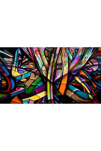 GRELYS PRINT Tablou Canvas, Abstract 73, 90 x 50 cm, Rama lemn, Multicolor