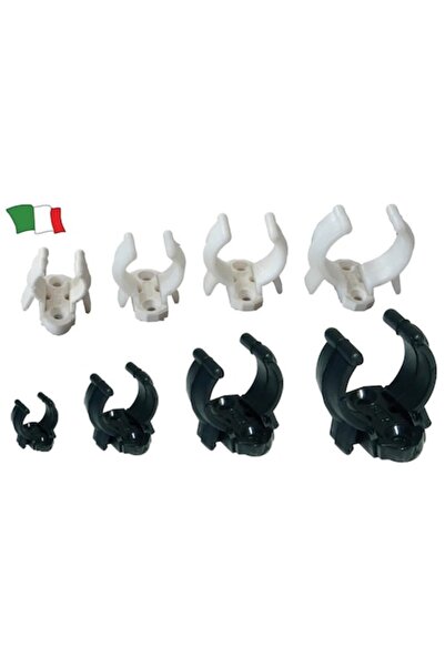 GFN Clemă elastică, placă de montare, diametru 22-28 mm, albă