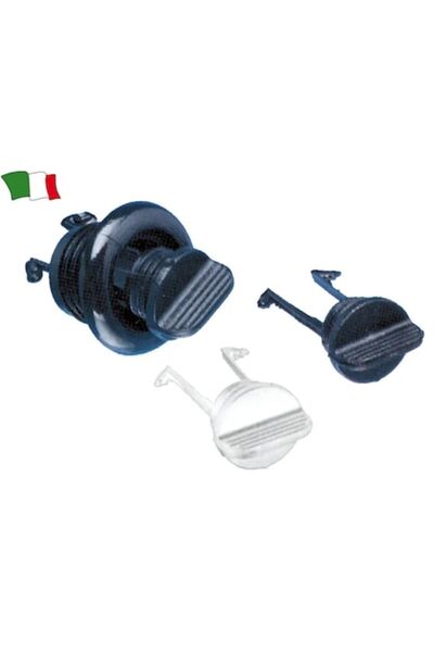 GFN Hull Drain Plug with Thread, White, Outer Diameter 40 mm, Hole Diameter 26 mm, Length 37 mm