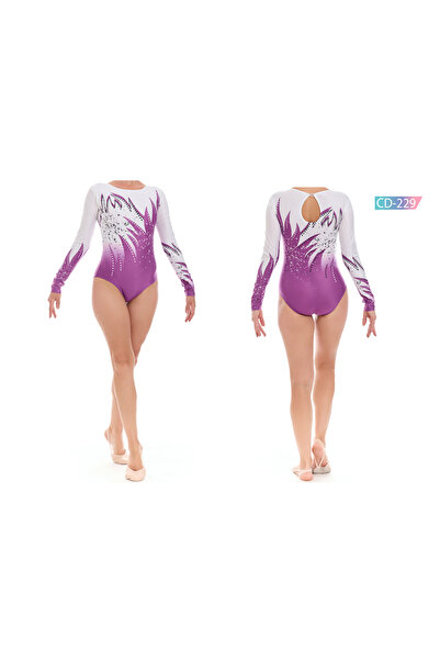 Rhytmine CD-229 Baskılı Cimnastik Mayosu