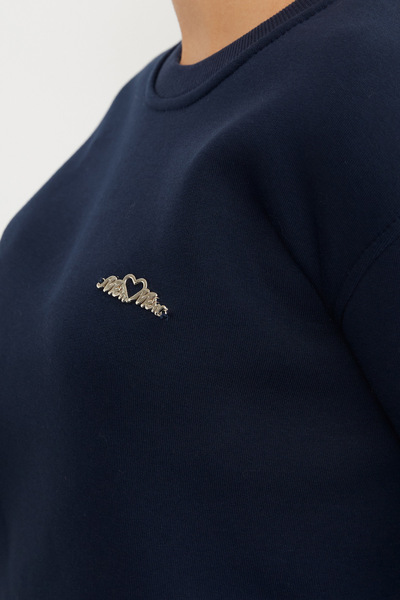 Fulla Moda 3-нитковий велосипедний комір з металевими аксесуарами