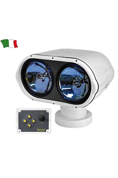 GFN 200W 12V Double Sealed-Beam Projector, White ABS, for Fishing